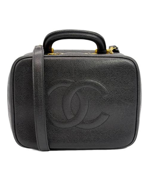 CHANEL（シャネル）CHANEL (シャネル) ココマークバニティバッグ ブラックの古着・服飾アイテム