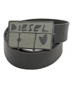 中古・古着通販】DIESEL (ディーゼル) Dロゴバックル レザーベルト