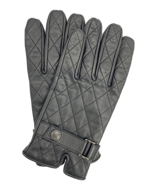 BURBERRY BLACK LABEL（バーバリーブラックレーベル）BURBERRY BLACK LABEL (バーバリーブラックレーベル) レザーグローブ ブラックの古着・服飾アイテム