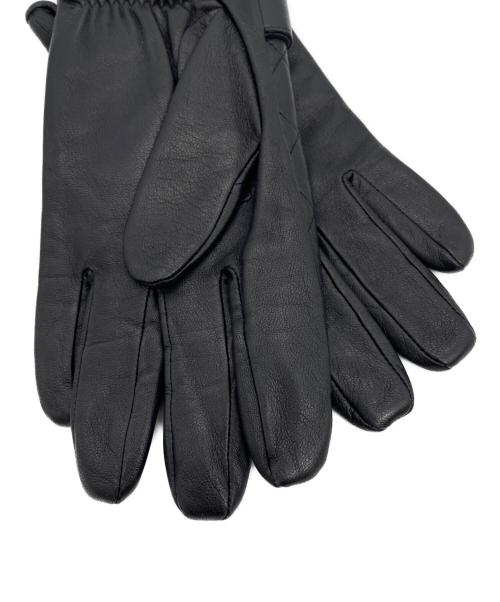 BURBERRY BLACK LABEL（バーバリーブラックレーベル）BURBERRY BLACK LABEL (バーバリーブラックレーベル) レザーグローブ ブラックの古着・服飾アイテム
