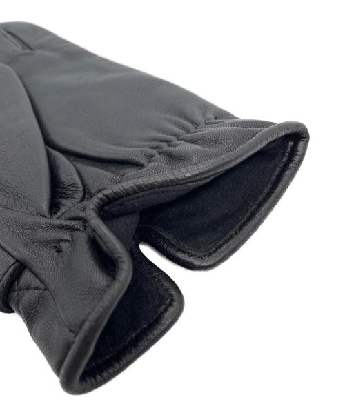 BURBERRY BLACK LABEL（バーバリーブラックレーベル）BURBERRY BLACK LABEL (バーバリーブラックレーベル) レザーグローブ ブラックの古着・服飾アイテム
