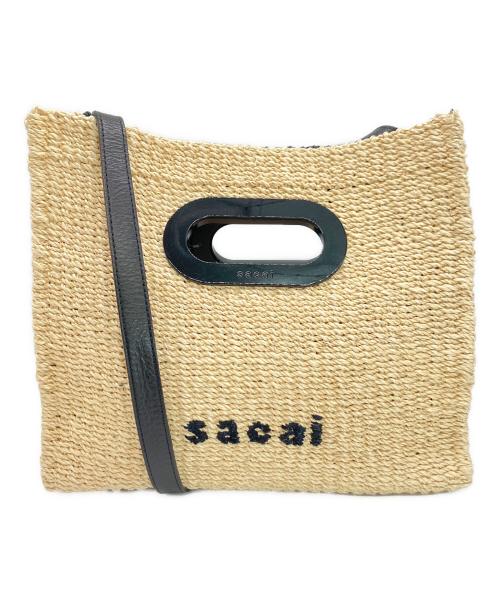 sacai（サカイ）sacai (サカイ) ショルダーバッグ ベージュ×ブラックの古着・服飾アイテム