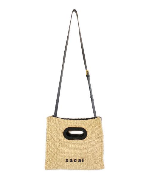 sacai（サカイ）sacai (サカイ) ショルダーバッグ ベージュ×ブラックの古着・服飾アイテム