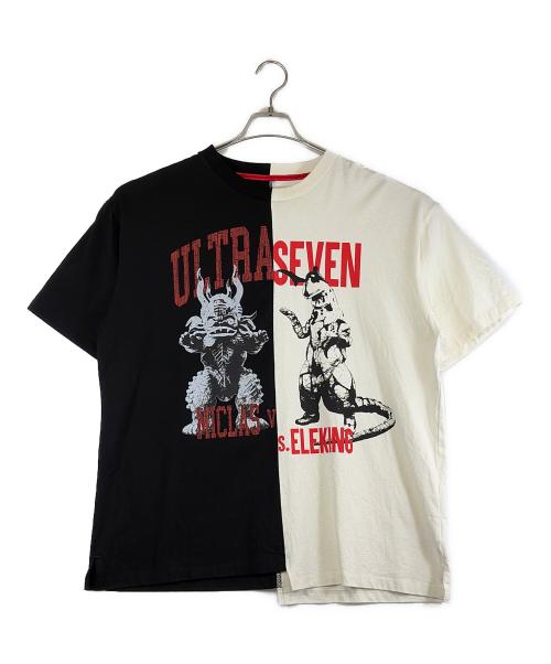 graniph（グラニフ）graniph (グラニフ) 半袖Tシャツ ホワイト×ブラック サイズ:SIZE Lの古着・服飾アイテム