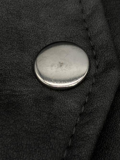 FREAK'S STORE（フリークスストア）FREAK'S STORE (フリークスストア) UMBRO (アンブロ) ブルゾン／Leatherette Stand Collar Blouson／レザレット スタンドカラー ブルゾン グレー サイズ:Mの古着・服飾アイテム