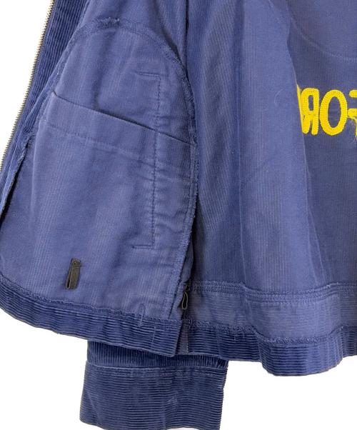 FFA（エフエフエー）FFA (エフエフエー) コーデュロイジャケット ネイビー×イエロー サイズ:SIZE 100-44の古着・服飾アイテム