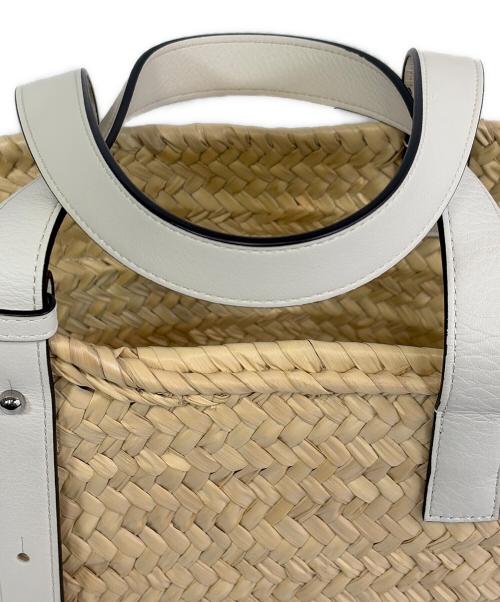 LOEWE（ロエベ）LOEWE (ロエベ) バスケットバッグ スモール ホワイトの古着・服飾アイテム