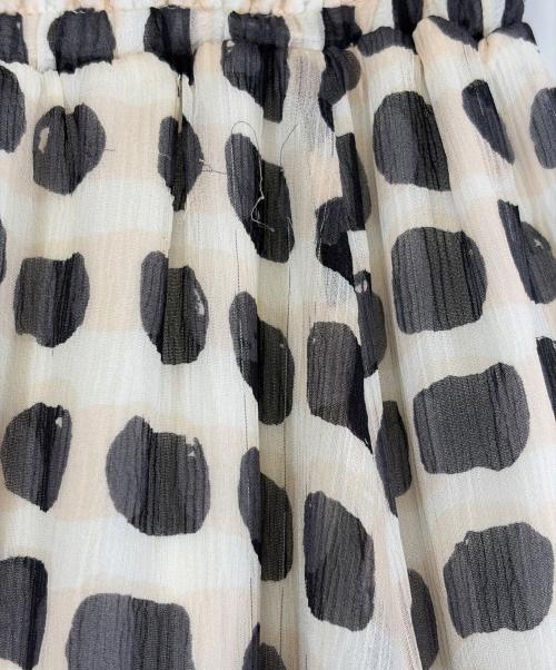 Kate Spade（ケイトスペード）Kate Spade (ケイトスペード) ギャザースカート ブラック×ベージュ サイズ:SIZE Sの古着・服飾アイテム