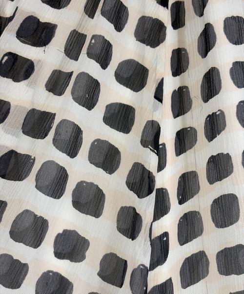 Kate Spade（ケイトスペード）Kate Spade (ケイトスペード) ギャザースカート ブラック×ベージュ サイズ:SIZE Sの古着・服飾アイテム