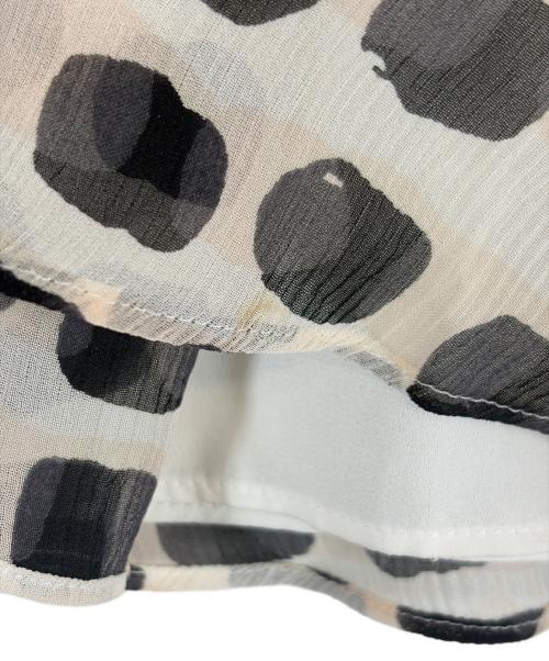Kate Spade（ケイトスペード）Kate Spade (ケイトスペード) ギャザースカート ブラック×ベージュ サイズ:SIZE Sの古着・服飾アイテム