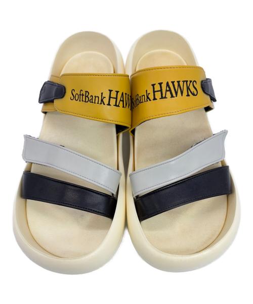 SoftBankHAWKS（ソフトバンクホークス）SoftBankHAWKS (ソフトバンクホークス) RegettaCanoe (リゲッタカヌー) サンダル アイボリー サイズ:SIZE M(25cm~25.5cm）の古着・服飾アイテム
