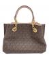 MICHAEL KORS (マイケルコース) 2WAYバッグ ブラウン×ピンク：9000円