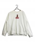 KITHキス）の古着「KITH x Biggie classic logo crewneck コラボスウェット」｜ホワイト