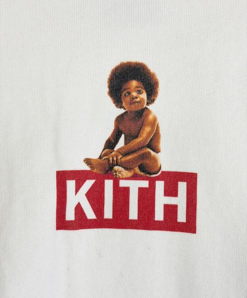KITH（キス）KITH (キス) KITH x Biggie classic logo crewneck コラボスウェット ホワイト サイズ:SIZE XLの古着・服飾アイテム