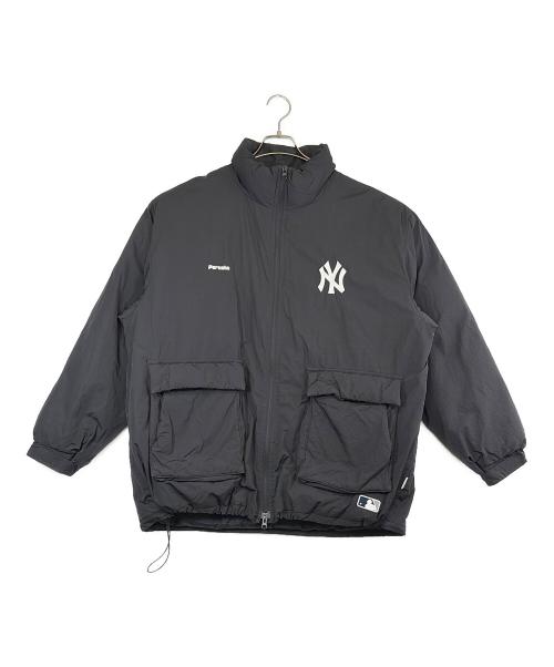 PERUSHU（ペルーシュ）Perushu (ペルーシュ) MLB (エムエルビー) 中綿ジャケット ブラック サイズ:SIZE Lの古着・服飾アイテム
