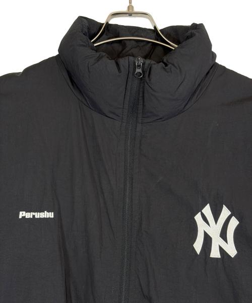 PERUSHU（ペルーシュ）Perushu (ペルーシュ) MLB (エムエルビー) 中綿ジャケット ブラック サイズ:SIZE Lの古着・服飾アイテム