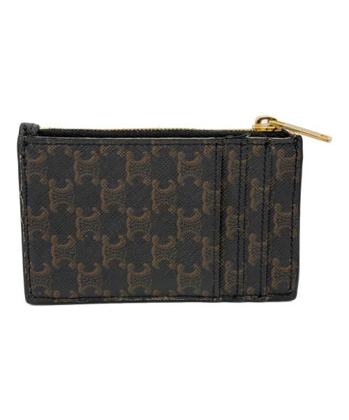 CELINE（セリーヌ）CELINE (セリーヌ) ジップ付きカードホルダー ブラウンの古着・服飾アイテム