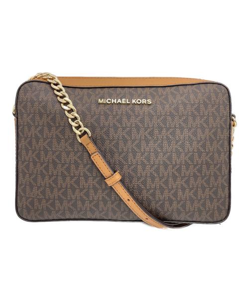 MICHAEL KORS（マイケルコース）MICHAEL KORS (マイケルコース) ショルダーバッグ ブラウンの古着・服飾アイテム