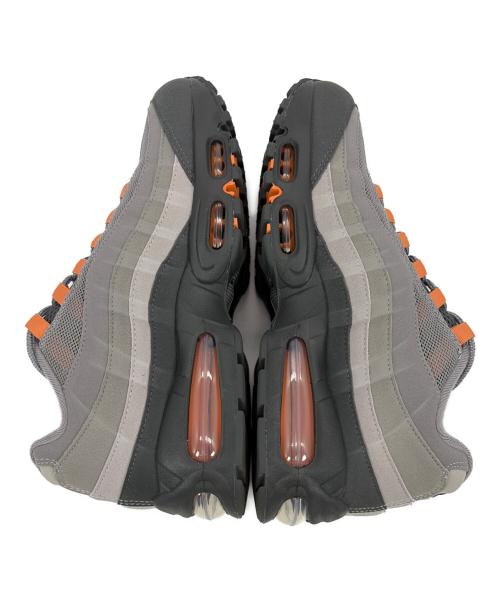 NIKE（ナイキ）NIKE (ナイキ) AIR MAX 95 BIGBUBBLE/エア マックス 95 ビッグバブル グレー×オレンジ サイズ:SIZE 26.5cmの古着・服飾アイテム