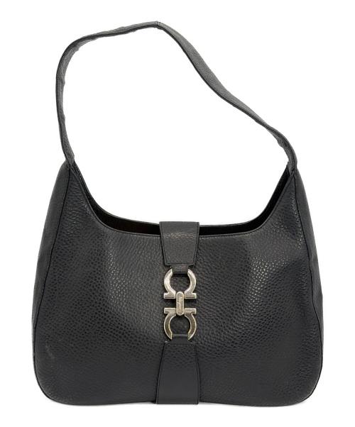 Salvatore Ferragamo（サルヴァトーレ フェラガモ）Salvatore Ferragamo (サルヴァトーレ フェラガモ) ホーボー バッグ ブラックの古着・服飾アイテム