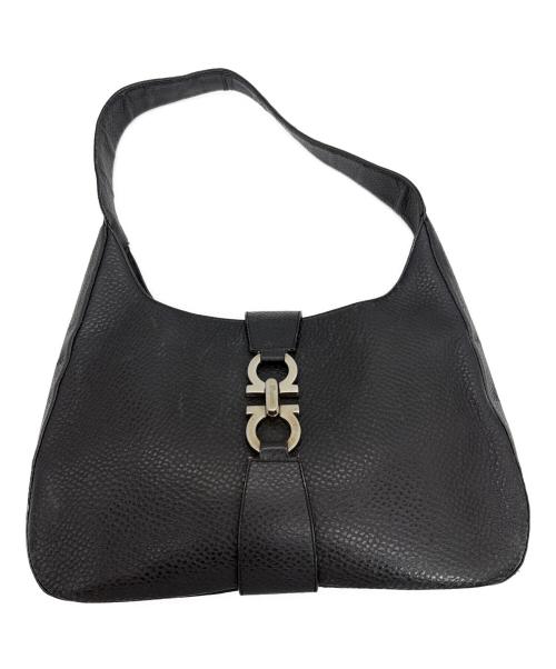 Salvatore Ferragamo（サルヴァトーレ フェラガモ）Salvatore Ferragamo (サルヴァトーレ フェラガモ) ホーボー バッグ ブラックの古着・服飾アイテム