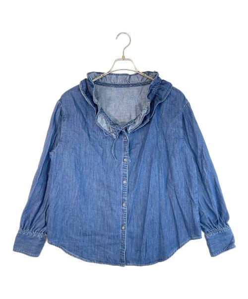 Rie miller（リエ ミラー）Rie miller (リエ ミラー) 長袖ブラウス インディゴ サイズ:SIZE Free 未使用品の古着・服飾アイテム