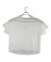 le.coeur blanc (ルクールブラン) 半袖ブラウス ホワイト サイズ:SIZE 38（M) 未使用品：4000円