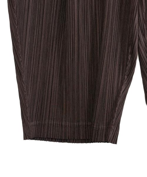 PLEATS PLEASE（プリーツプリーズ）PLEATS PLEASE (プリーツプリーズ) プリーツパンツ ブラウン サイズ:SIZE Mの古着・服飾アイテム