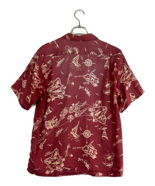 Sun Surf（サンサーフ）Sun Surf (サンサーフ) 半袖シャツ レッド サイズ:SIZE Mの古着・服飾アイテム