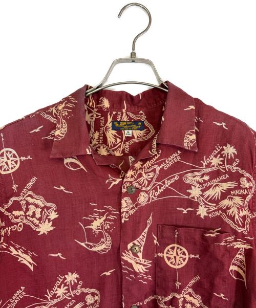 Sun Surf（サンサーフ）Sun Surf (サンサーフ) 半袖シャツ レッド サイズ:SIZE Mの古着・服飾アイテム