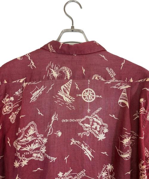 Sun Surf（サンサーフ）Sun Surf (サンサーフ) 半袖シャツ レッド サイズ:SIZE Mの古着・服飾アイテム