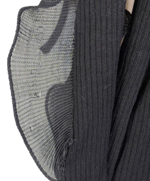 Snidel（スナイデル）Snidel (スナイデル) フリルスリーブニットプルオーバー ブラック サイズ:SIZE Freeの古着・服飾アイテム