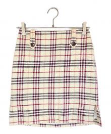 BURBERRY BLUE LABEL（バーバリー ブルー レーベル）の古着「ミニスカート」｜アイボリー