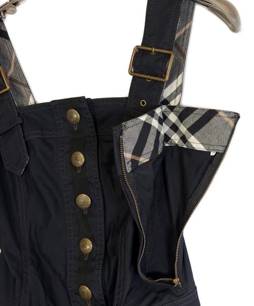BURBERRY LONDON（バーバリーロンドン）BURBERRY LONDON (バーバリーロンドン) ジャンパースカート ブラック サイズ:SIZE 36（M）の古着・服飾アイテム