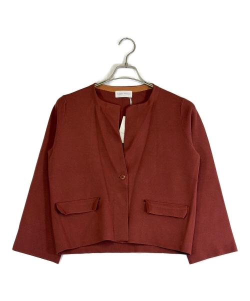 HUMAN WOMAN（ヒューマンウーマン）HUMAN WOMAN (ヒューマンウーマン) レーヨン混ミラノリブカーディガン ブラウン サイズ:SIZE M 未使用品の古着・服飾アイテム