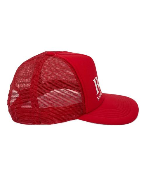 BUDWEISER（バドワイザー）BUDWEISER (バドワイザー) スパイダー トラッカーキャップ レッドの古着・服飾アイテム