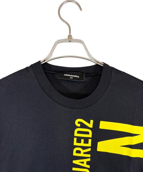 DSQUARED2（ディースクエアード）DSQUARED2 (ディースクエアード) 半袖カットソー ブラック サイズ:SIZE XSの古着・服飾アイテム