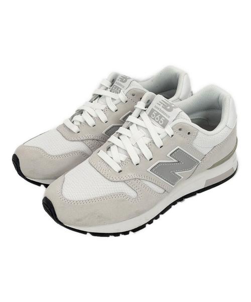 NEW BALANCE（ニューバランス）NEW BALANCE (ニューバランス) ローカットスニーカー ホワイト×グレー サイズ:SIZE 25.5cmの古着・服飾アイテム