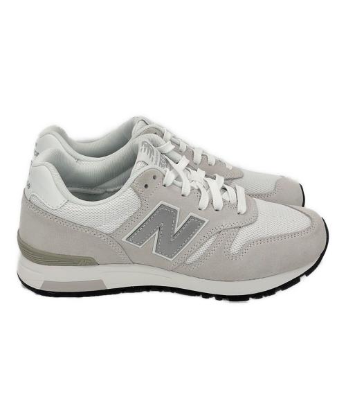 NEW BALANCE（ニューバランス）NEW BALANCE (ニューバランス) ローカットスニーカー ホワイト×グレー サイズ:SIZE 25.5cmの古着・服飾アイテム