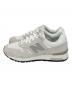 NEW BALANCE (ニューバランス) ローカットスニーカー ホワイト×グレー サイズ:SIZE 25.5cm：7000円