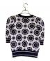 Kate Spade (ケイトスペード) ニット ホワイト×ネイビー×ラベンダー サイズ:SIZE XS：4000円