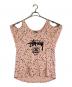 stussy（ステューシー）の古着「オフショルダーTシャツ」｜ピンク