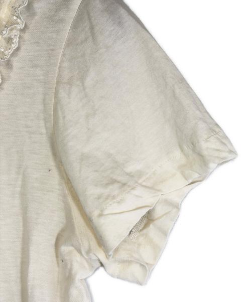 COMME des GARCONS（コムデギャルソン）COMME des GARCONS (コムデギャルソン) フリルTシャツ ホワイト サイズ:SIZE Sの古着・服飾アイテム