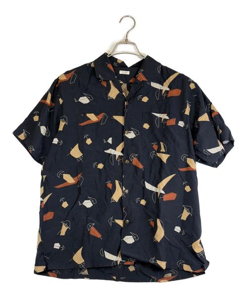 PHIGVEL MAKERS（フィグベルマーカーズ）PHIGVEL MAKERS (フィグベルマーカーズ) 半袖シャツ ネイビー サイズ:SIZE 2（M)の古着・服飾アイテム