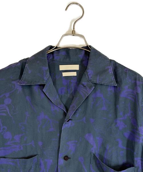 YOKE（ヨーク）YOKE (ヨーク) 半袖シャツ グリーン×パープル サイズ:SIZE 1（S)の古着・服飾アイテム