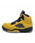 NIKE (ナイキ)  Air Jordan 5 /エアジョーダン5 /ハイカットスニーカー イエロー×ネイビー サイズ:26：13000円