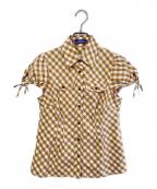 BURBERRY BLUE LABELバーバリー ブルー レーベル）の古着「シャツブラウス」｜ブラウン