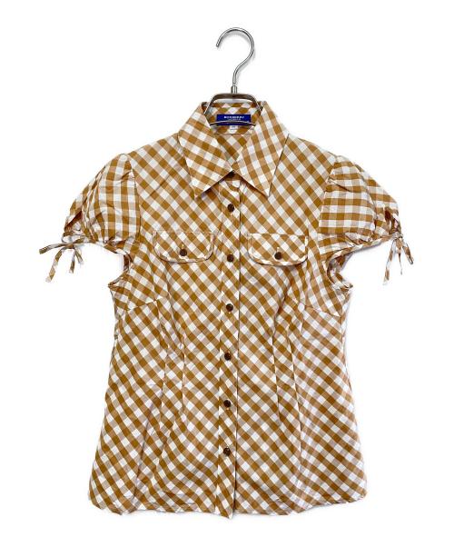 BURBERRY BLUE LABEL（バーバリー ブルー レーベル）BURBERRY BLUE LABEL (バーバリー ブルー レーベル) シャツブラウス ブラウン サイズ:38の古着・服飾アイテム
