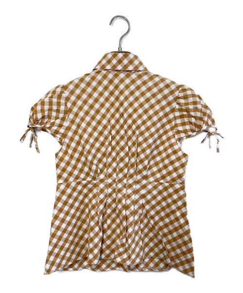 BURBERRY BLUE LABEL（バーバリー ブルー レーベル）BURBERRY BLUE LABEL (バーバリー ブルー レーベル) シャツブラウス ブラウン サイズ:38の古着・服飾アイテム
