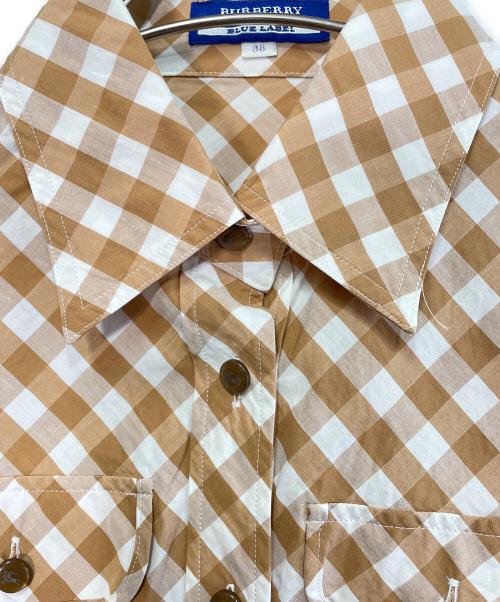 BURBERRY BLUE LABEL（バーバリー ブルー レーベル）BURBERRY BLUE LABEL (バーバリー ブルー レーベル) シャツブラウス ブラウン サイズ:38の古着・服飾アイテム